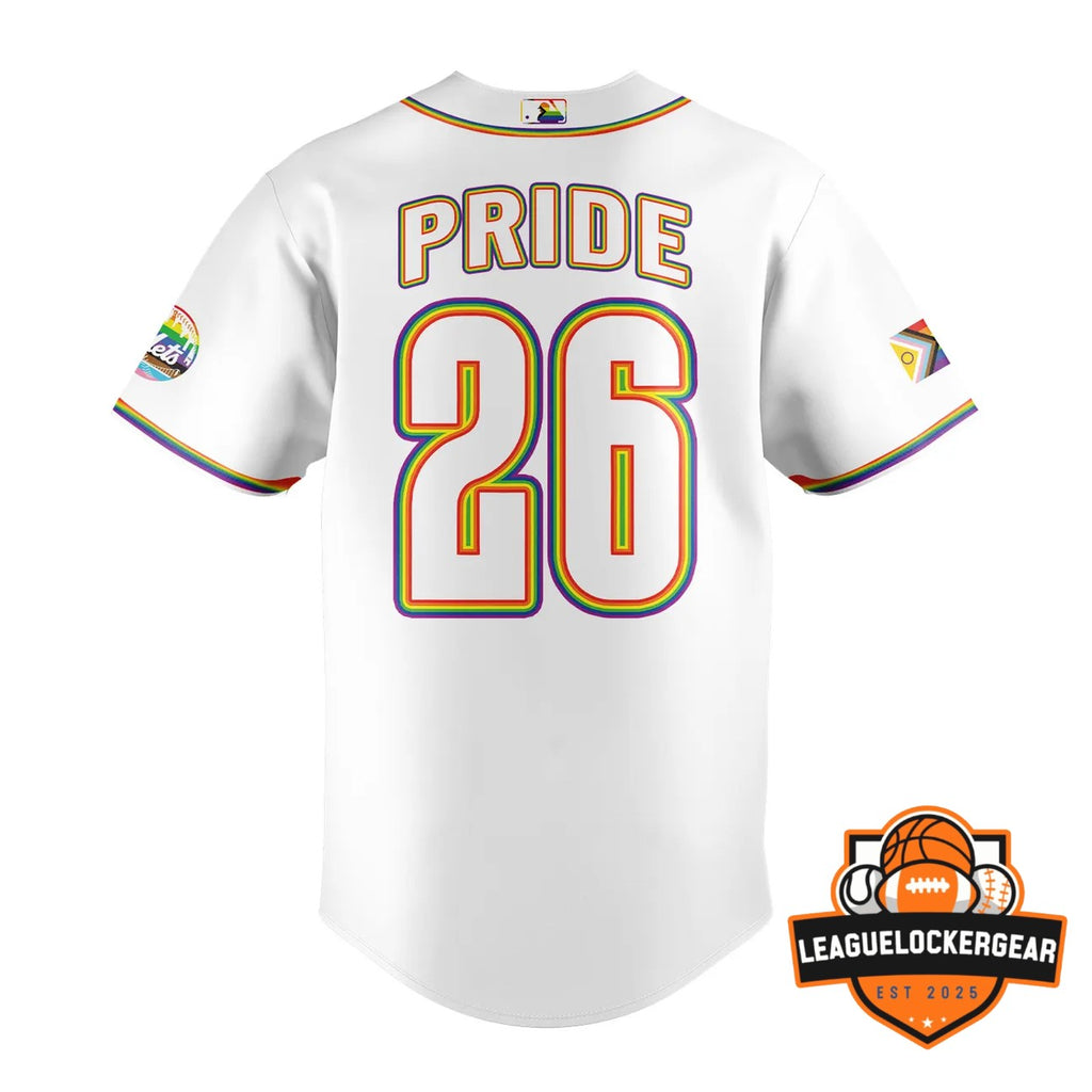 New York Mets Pride Night 2026 Baseball Jersey - LeagueLockerGear