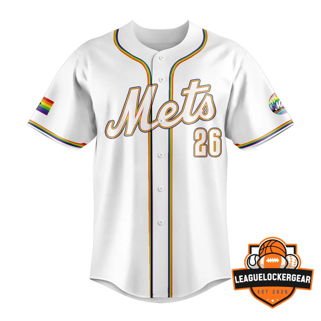 New York Mets Pride Night 2026 Baseball Jersey - LeagueLockerGear