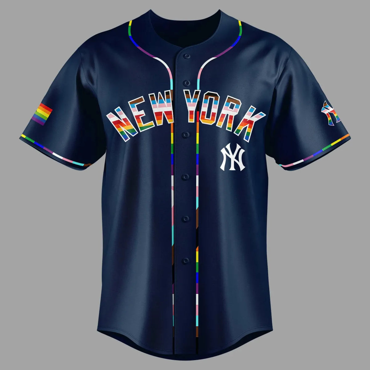 New York Yankees Celebrating Pride Month Baseball Jersey - LeagueLockerGear