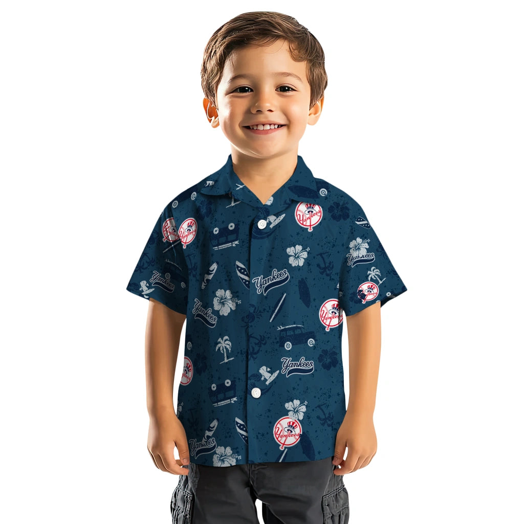 New York Yankees Hawaiian Shirt - Beach Vibe | Hula Hawaiian Shirts