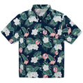 New York Yankees Hawaiian Shirt - Flamingo and Hibiscus | Hula Hawaiian Shirts