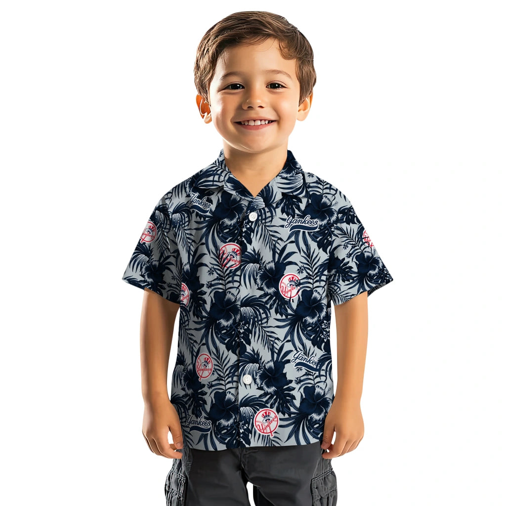 New York Yankees Hawaiian Shirt - Hibiscus Exotic | Hula Hawaiian Shirts