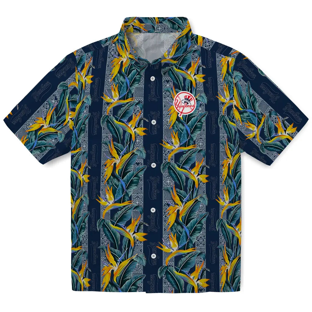 New York Yankees Hawaiian Shirt - Paradise Vines | Hula Hawaiian Shirts