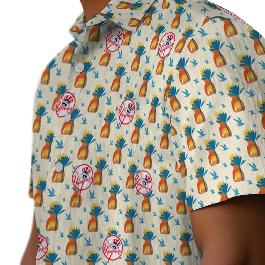 New York Yankees Hawaiian Shirt - Pineapple Delight | Hula Hawaiian Shirts