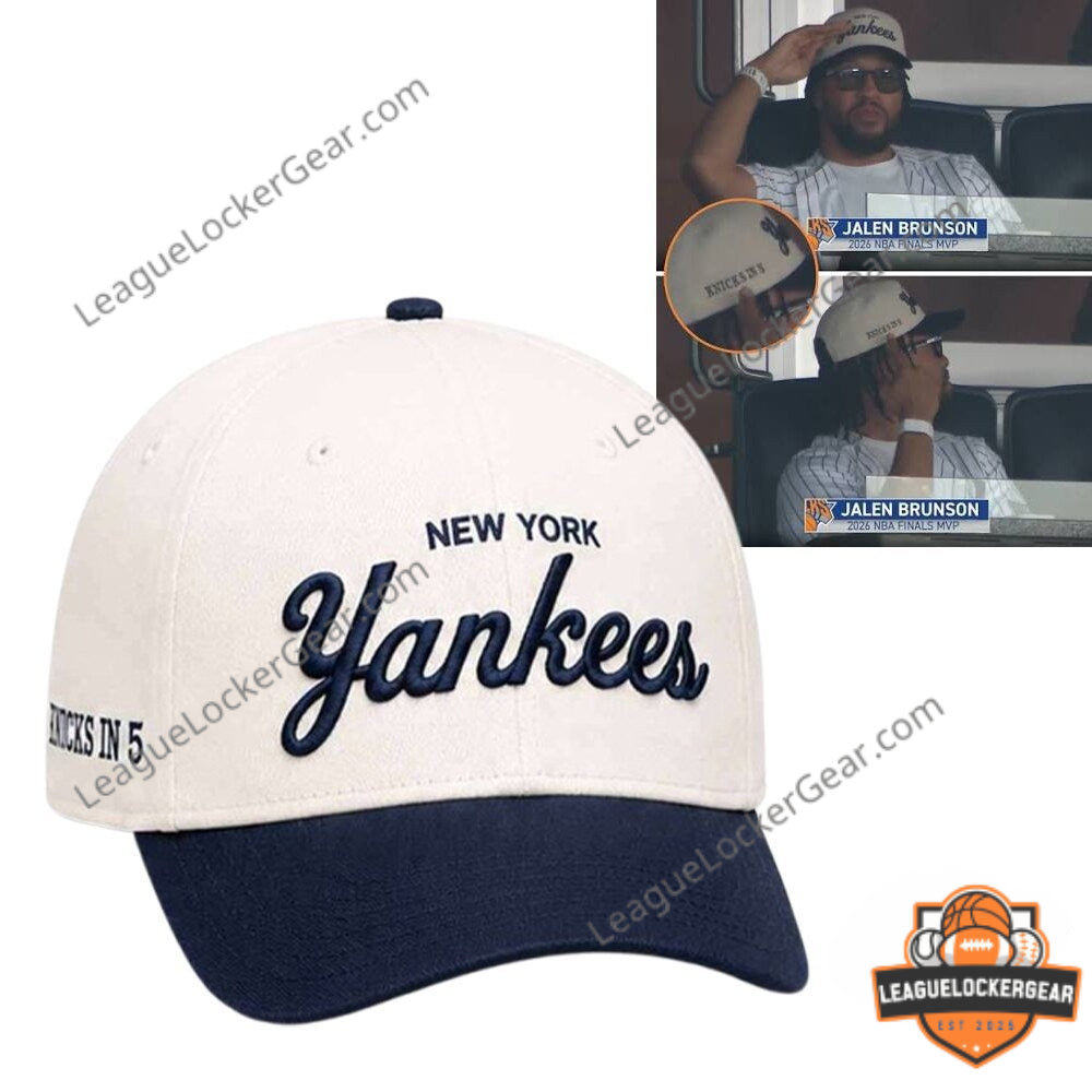 New York Yankees Jalen Brunson In 5 2026 Baseball Cap - LeagueLockerGear