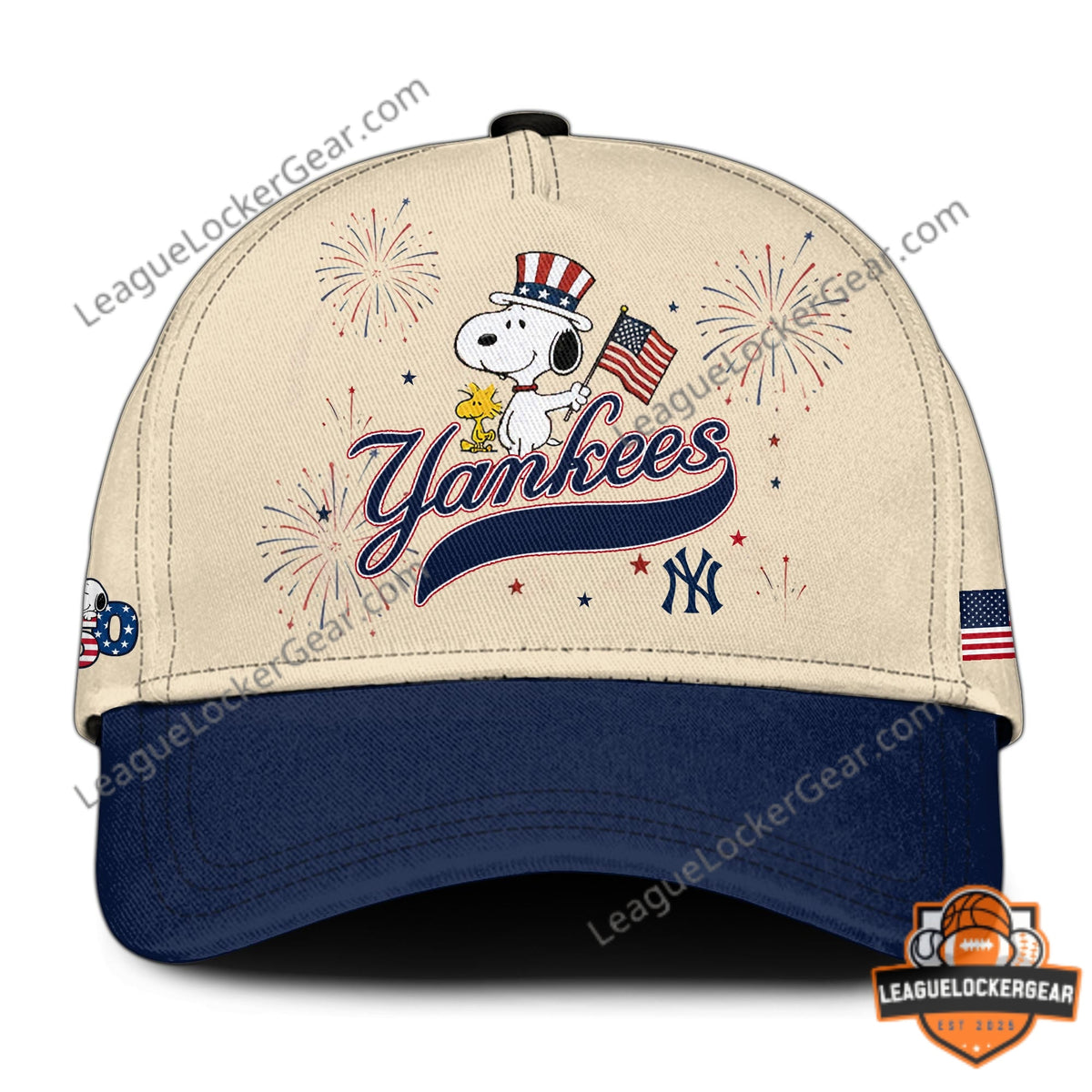New York Yankees Peanuts America 250th Anniversary 2026 Baseball Jersey - LeagueLockerGear