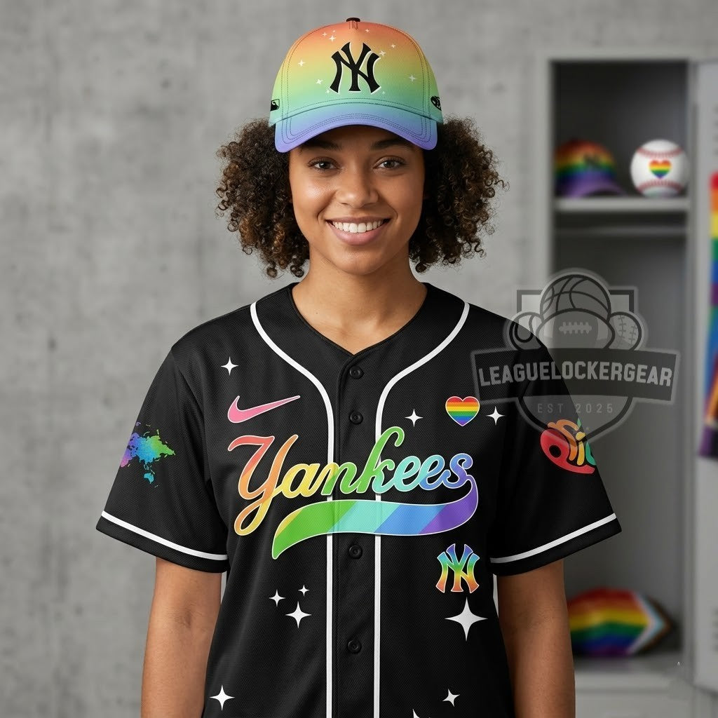 New York Yankees Pride Month Baseball Jersey - LeagueLockerGear