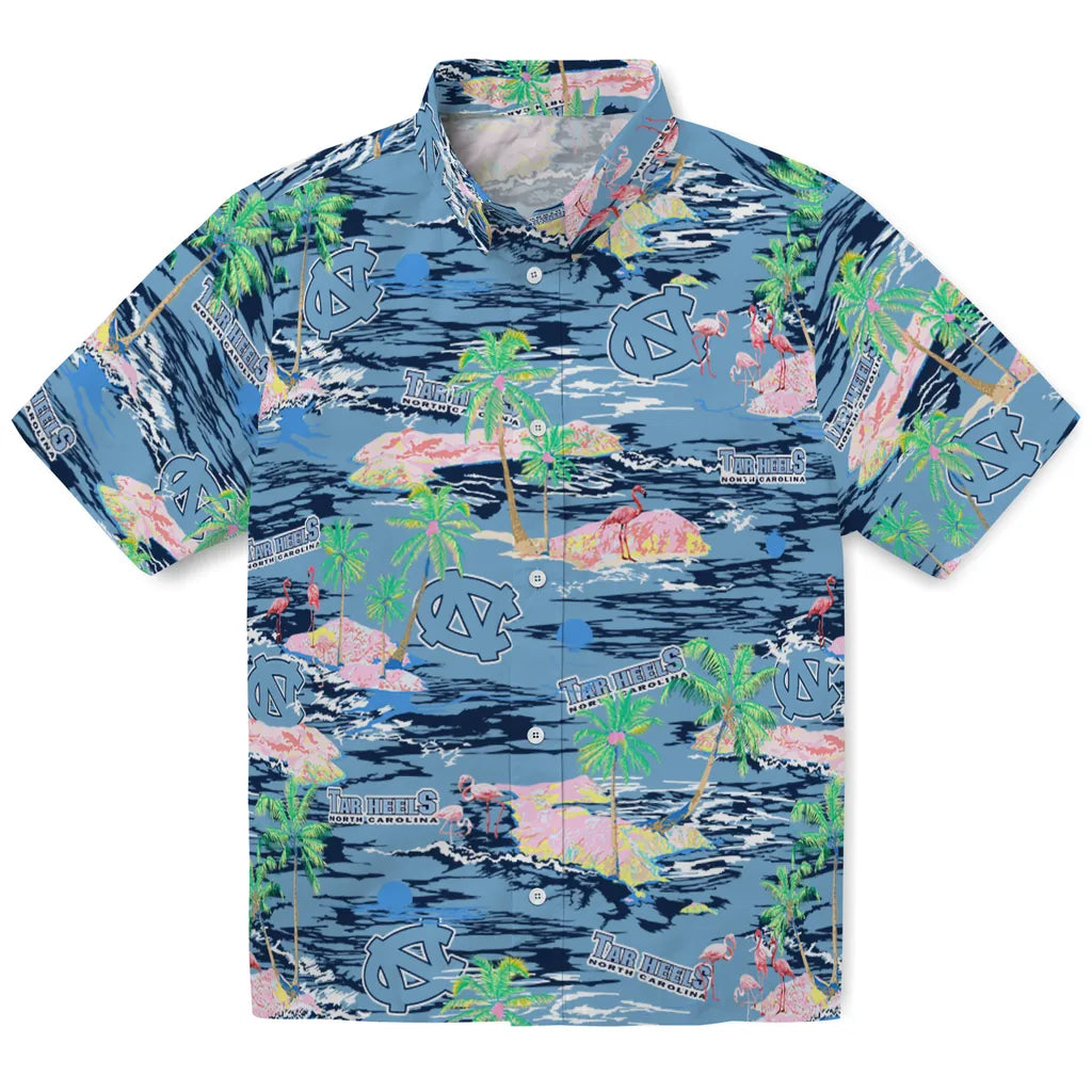 North Carolina Tar Heels Hawaiian Shirt - Hawaii Island | Hula Hawaiian Shirts