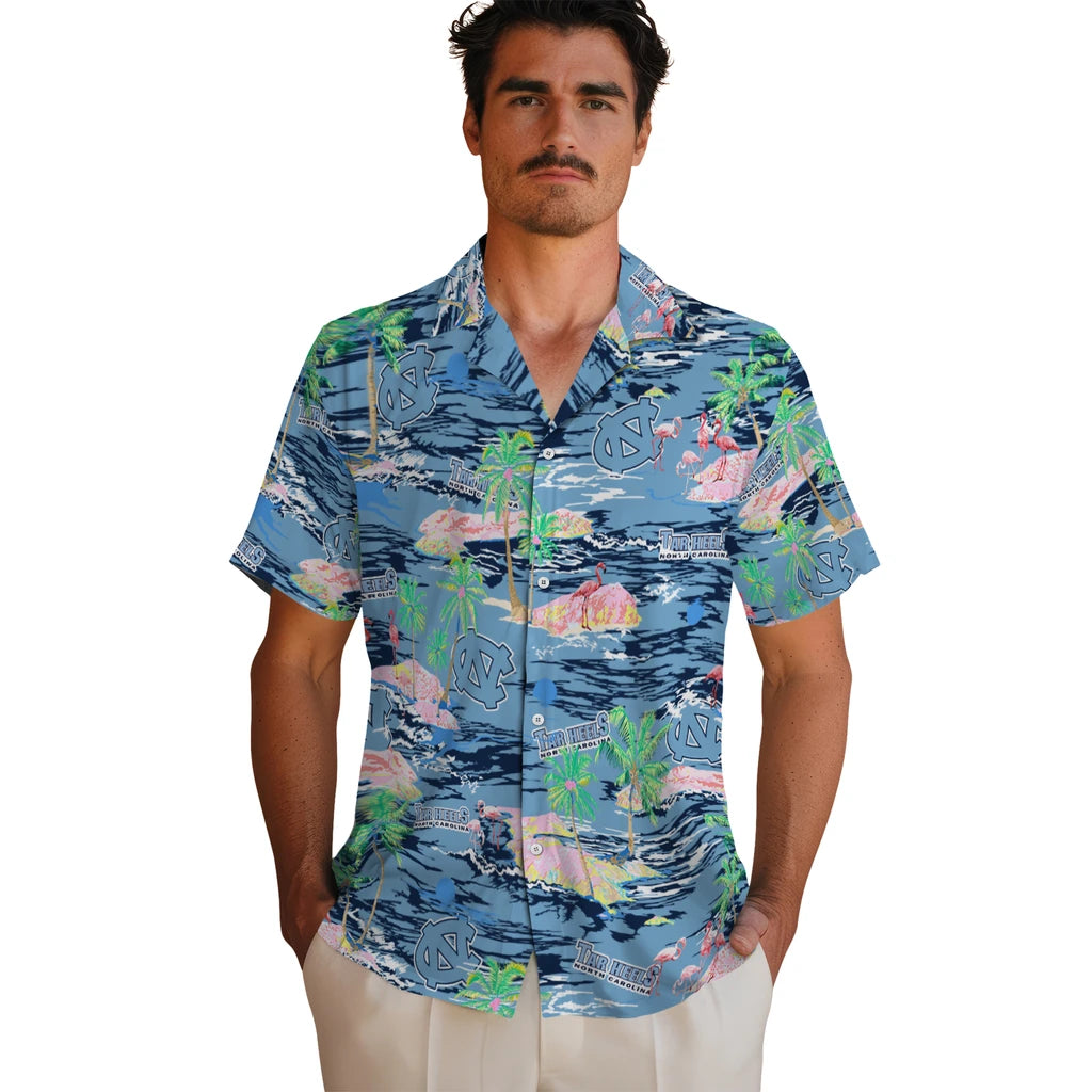 North Carolina Tar Heels Hawaiian Shirt - Hawaii Island | Hula Hawaiian Shirts