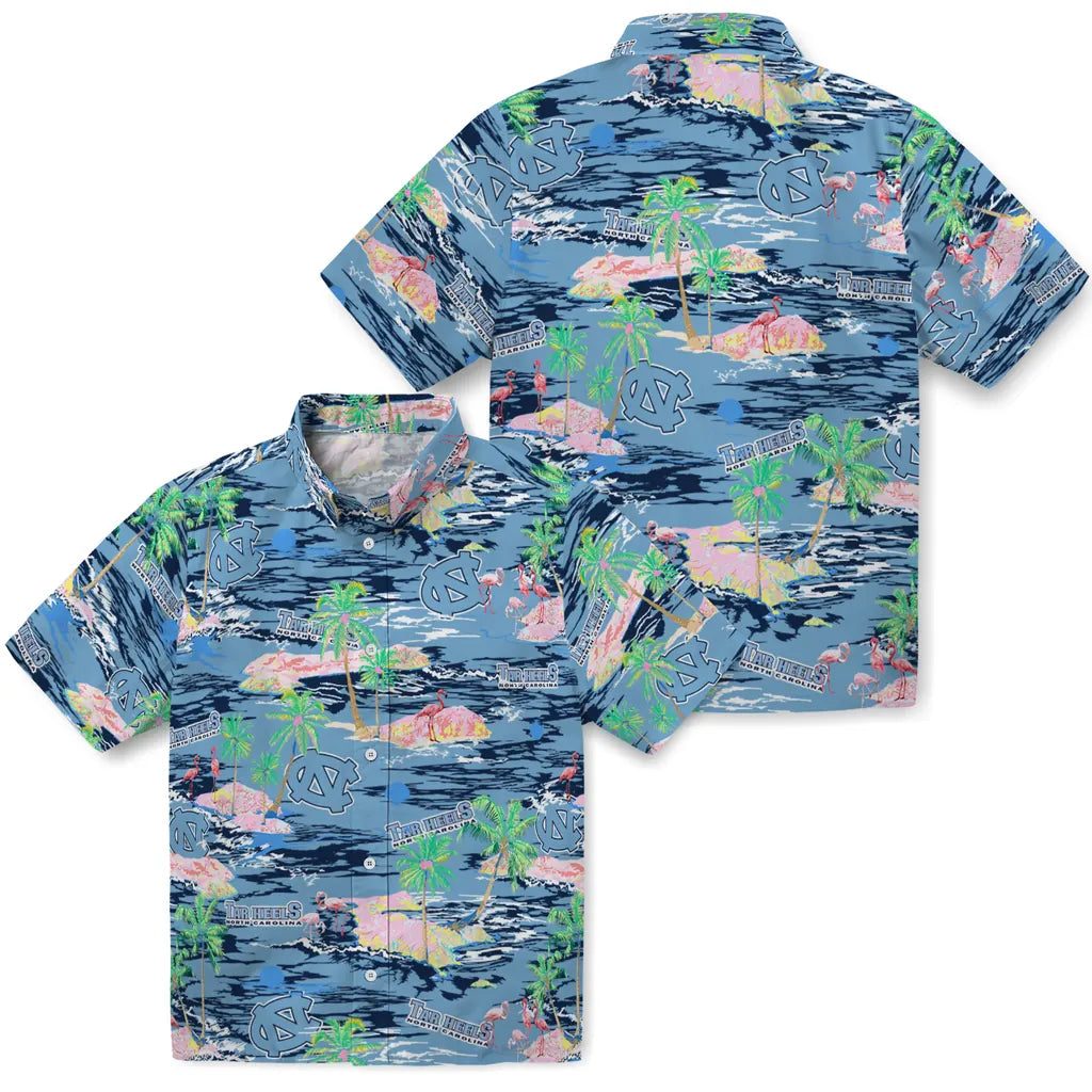 North Carolina Tar Heels Hawaiian Shirt - Hawaii Island | Hula Hawaiian Shirts