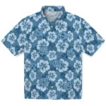 North Carolina Tar Heels Hawaiian Shirt - Hibiscus Cluster | Hula Hawaiian Shirts