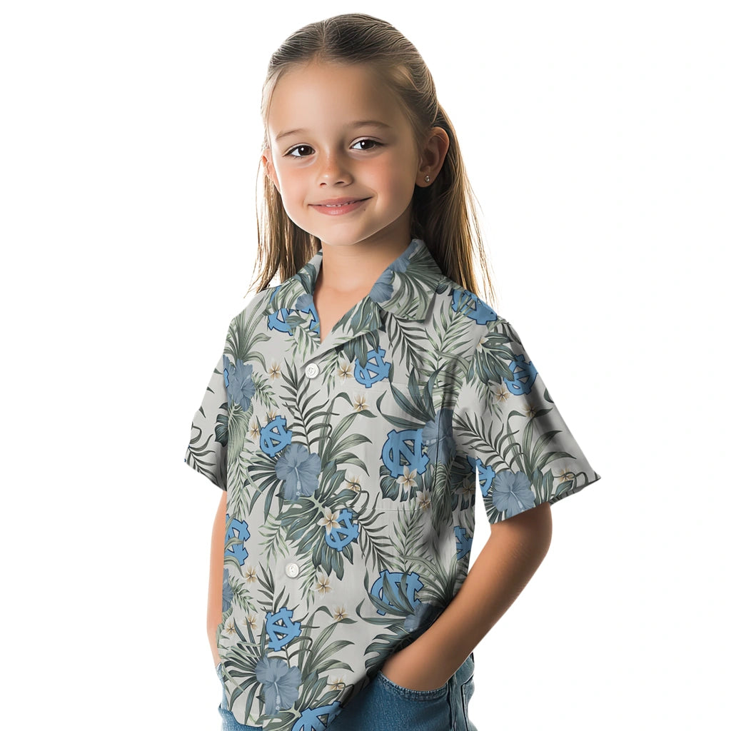 North Carolina Tar Heels Hawaiian Shirt - Hibiscus Designs | Hula Hawaiian Shirts