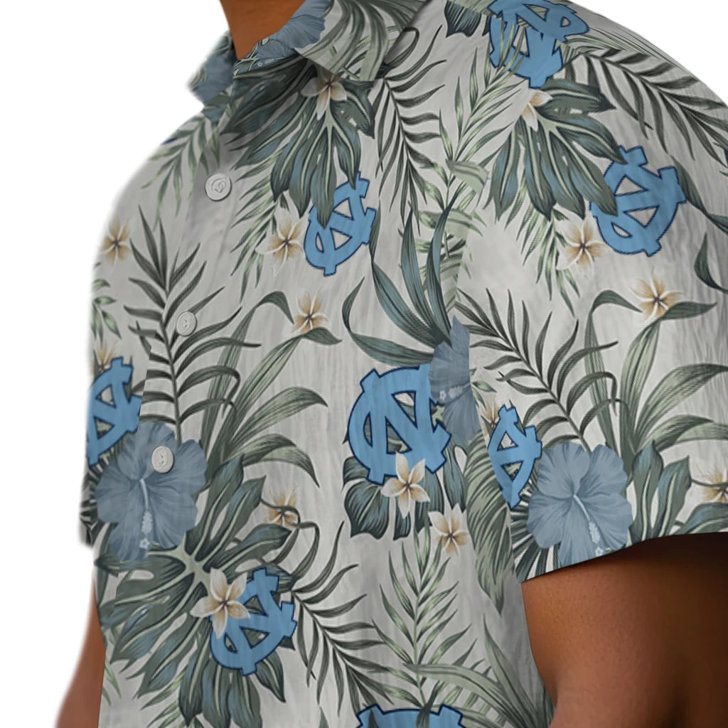 North Carolina Tar Heels Hawaiian Shirt - Hibiscus Designs | Hula Hawaiian Shirts