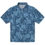 North Carolina Tar Heels Hawaiian Shirt - Leaf Outline | Hula Hawaiian Shirts