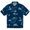 North Carolina Tar Heels Hawaiian Shirt - Palm And Clouds | Hula Hawaiian Shirts