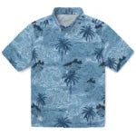 North Carolina Tar Heels Hawaiian Shirt - Wave Palm | Hula Hawaiian Shirts