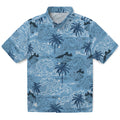North Carolina Tar Heels Hawaiian Shirt - Wave Palm | Hula Hawaiian Shirts