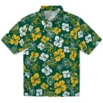 North Dakota State Bison Hawaiian Shirt - Hibiscus Flower Design | Hula Hawaiian Shirts