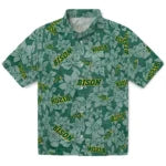North Dakota State Bison Hawaiian Shirt - Hibiscus Oasis | Hula Hawaiian Shirts