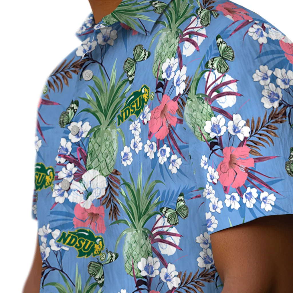 North Dakota State Bison Hawaiian Shirt - Pineapple Bouquet | Hula Hawaiian Shirts
