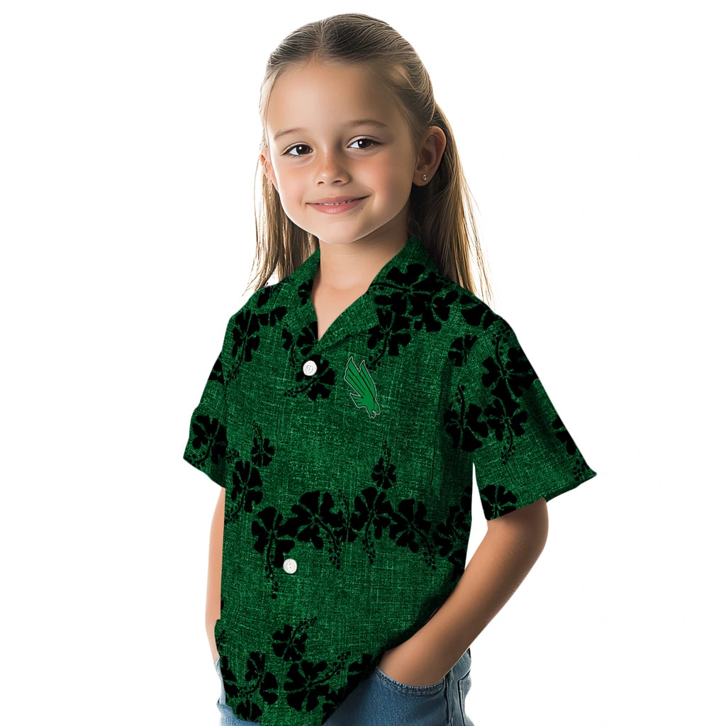 North Texas Mean Green Hawaiian Shirt - 50th State Flower | Hula Hawaiian Shirts