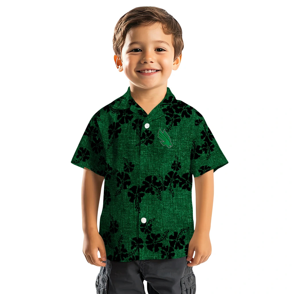 North Texas Mean Green Hawaiian Shirt - 50th State Flower | Hula Hawaiian Shirts