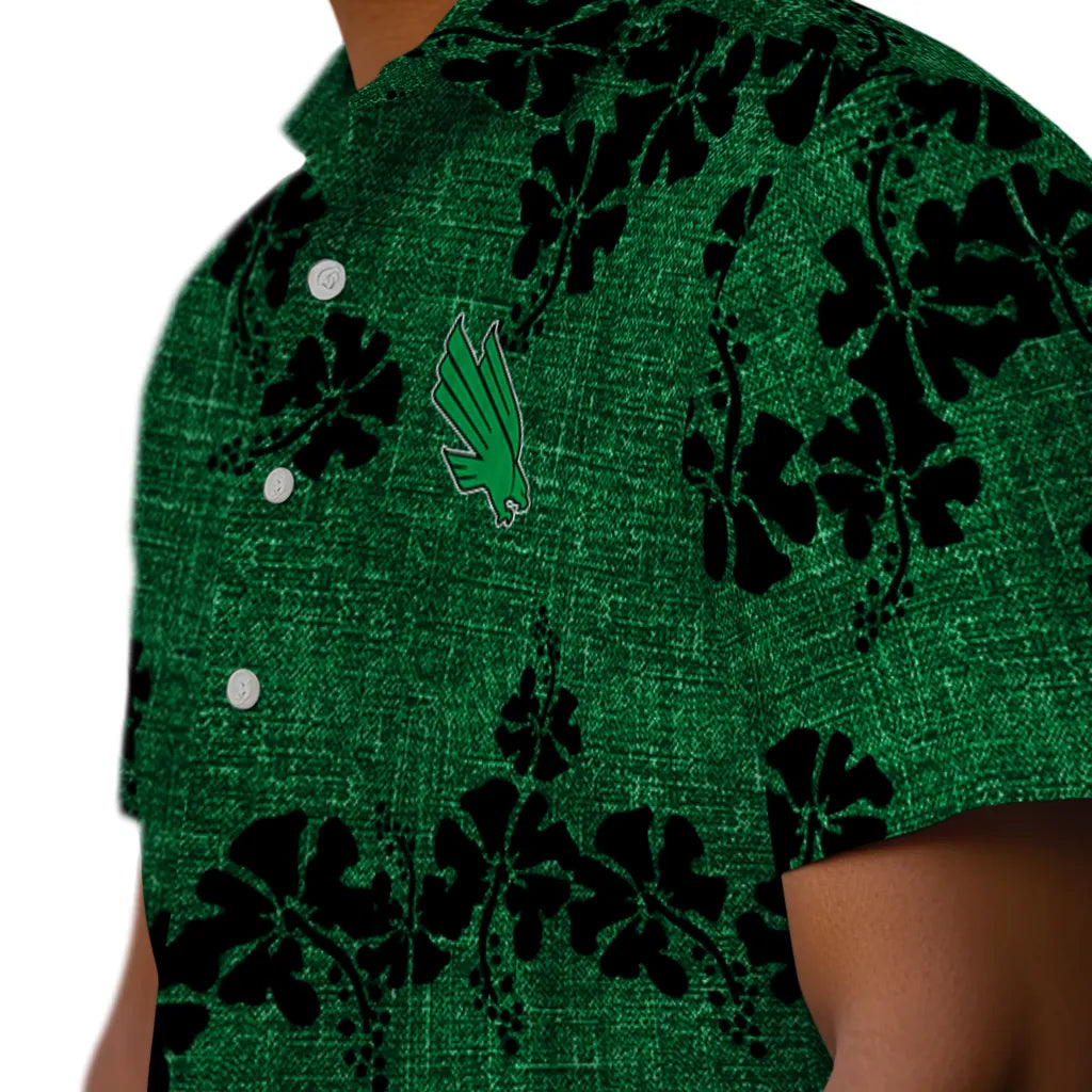 North Texas Mean Green Hawaiian Shirt - 50th State Flower | Hula Hawaiian Shirts