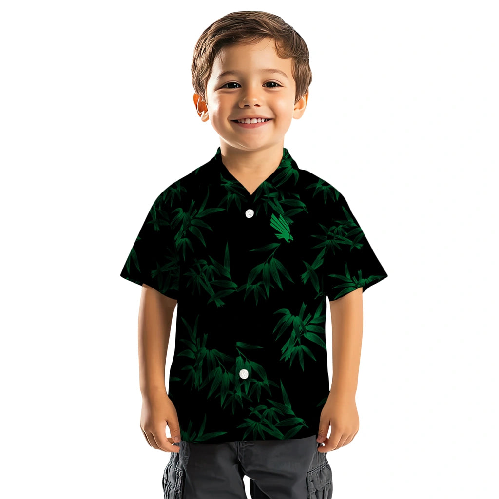 North Texas Mean Green Hawaiian Shirt - Bamboo Branches | Hula Hawaiian Shirts