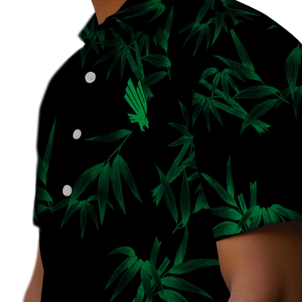 North Texas Mean Green Hawaiian Shirt - Bamboo Branches | Hula Hawaiian Shirts