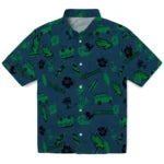 North Texas Mean Green Hawaiian Shirt - Beach Vibe | Hula Hawaiian Shirts