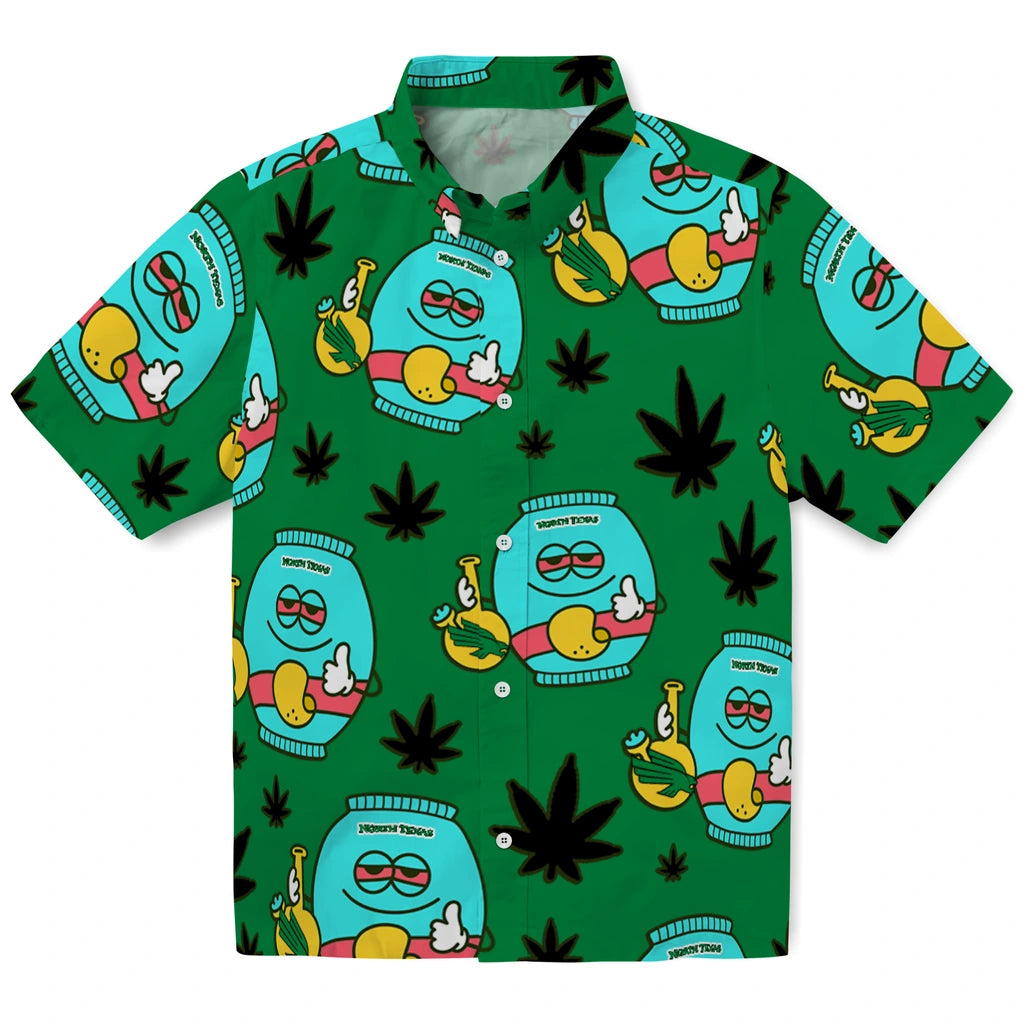 North Texas Mean Green Hawaiian Shirt - Chill Vibe | Hula Hawaiian Shirts
