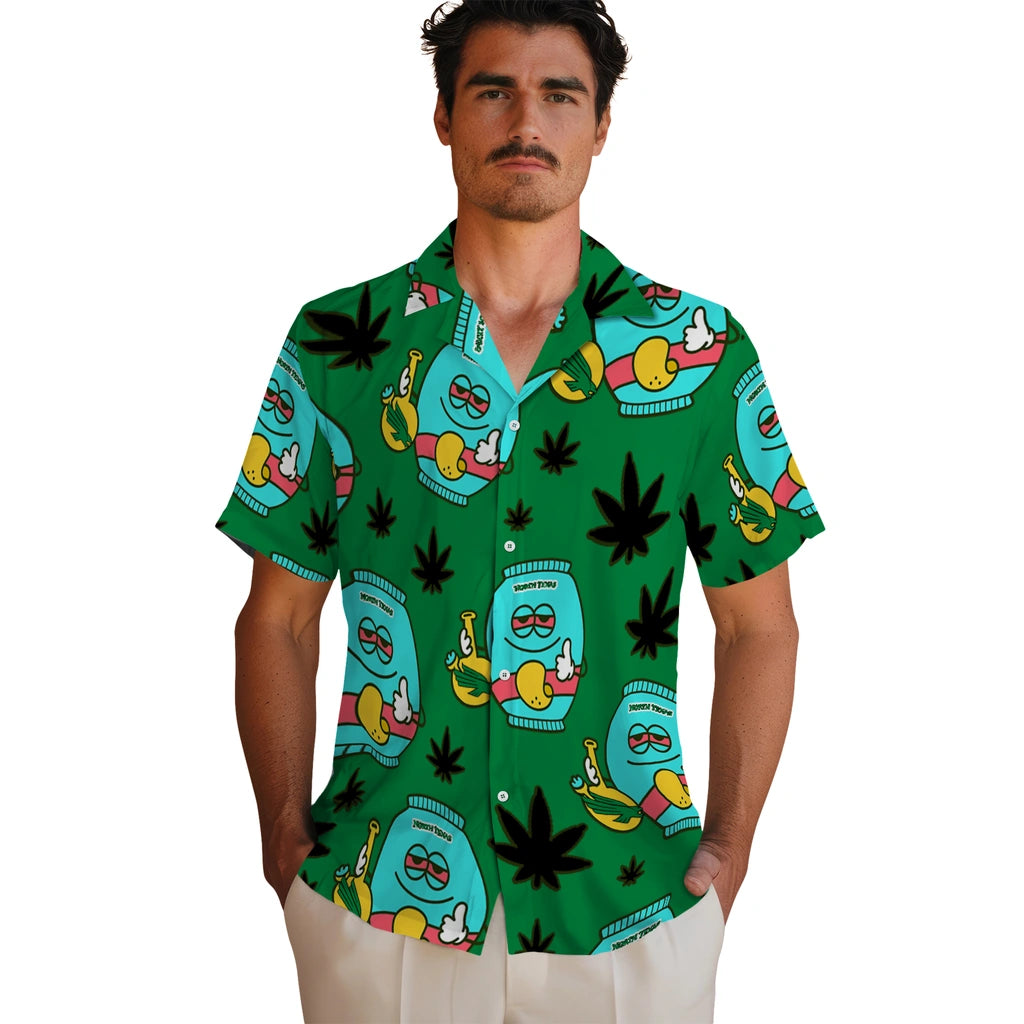 North Texas Mean Green Hawaiian Shirt - Chill Vibe | Hula Hawaiian Shirts