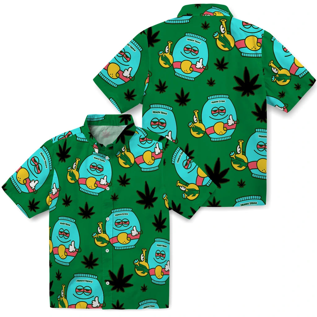 North Texas Mean Green Hawaiian Shirt - Chill Vibe | Hula Hawaiian Shirts