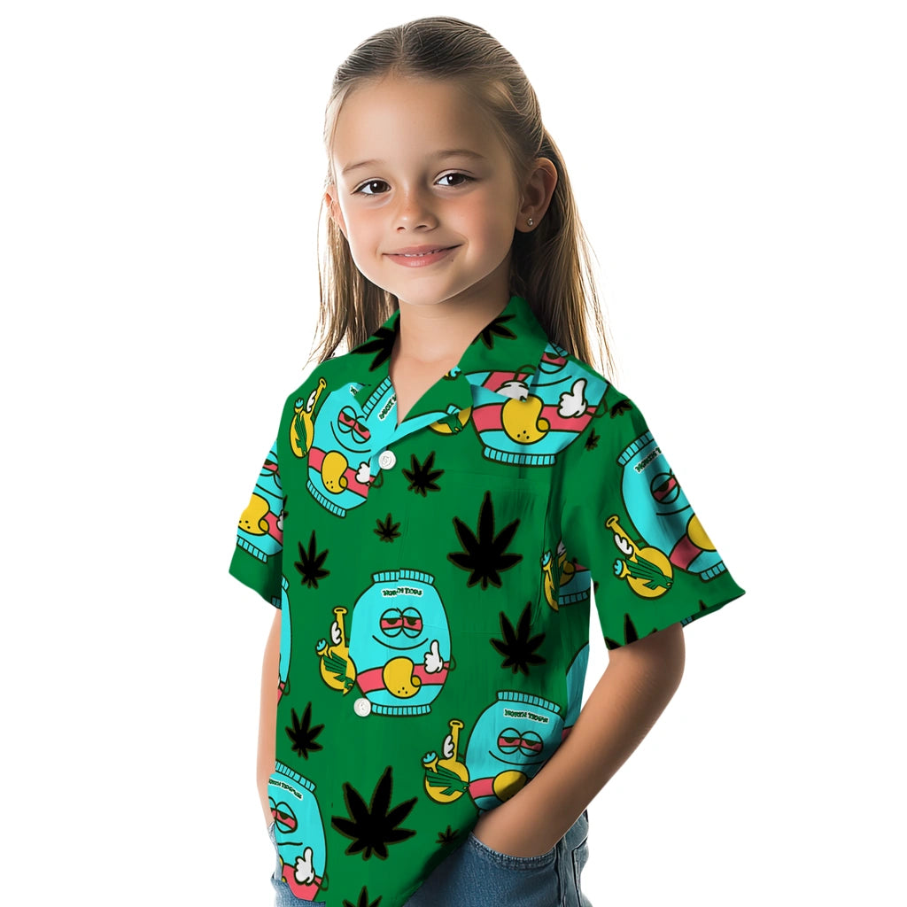 North Texas Mean Green Hawaiian Shirt - Chill Vibe | Hula Hawaiian Shirts