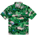 North Texas Mean Green Hawaiian Shirt - Hawaii Island | Hula Hawaiian Shirts