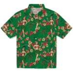 North Texas Mean Green Hawaiian Shirt - Hawaiian Girls Design | Hula Hawaiian Shirts