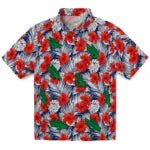 North Texas Mean Green Hawaiian Shirt - Hibiscus Fiesta | Hula Hawaiian Shirts