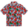 North Texas Mean Green Hawaiian Shirt - Hibiscus Fiesta | Hula Hawaiian Shirts