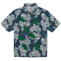 North Texas Mean Green Hawaiian Shirt - Hibiscus Flowers | Hula Hawaiian Shirts