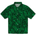 North Texas Mean Green Hawaiian Shirt - Leaf Outline | Hula Hawaiian Shirts