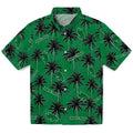 North Texas Mean Green Hawaiian Shirt - Palm Tree Motif | Hula Hawaiian Shirts