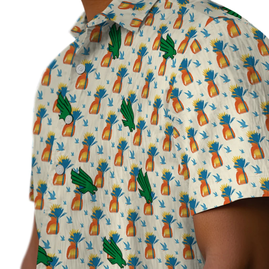 North Texas Mean Green Hawaiian Shirt - Pineapple Delight | Hula Hawaiian Shirts