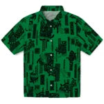 North Texas Mean Green Hawaiian Shirt - Turtle Lines | Hula Hawaiian Shirts