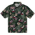 Northern Illinois Huskies Hawaiian Shirt - Hibiscus Leaves Pattern | Hula Hawaiian Shirts