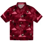 Northern Illinois Huskies Hawaiian Shirt - Palm And Clouds | Hula Hawaiian Shirts