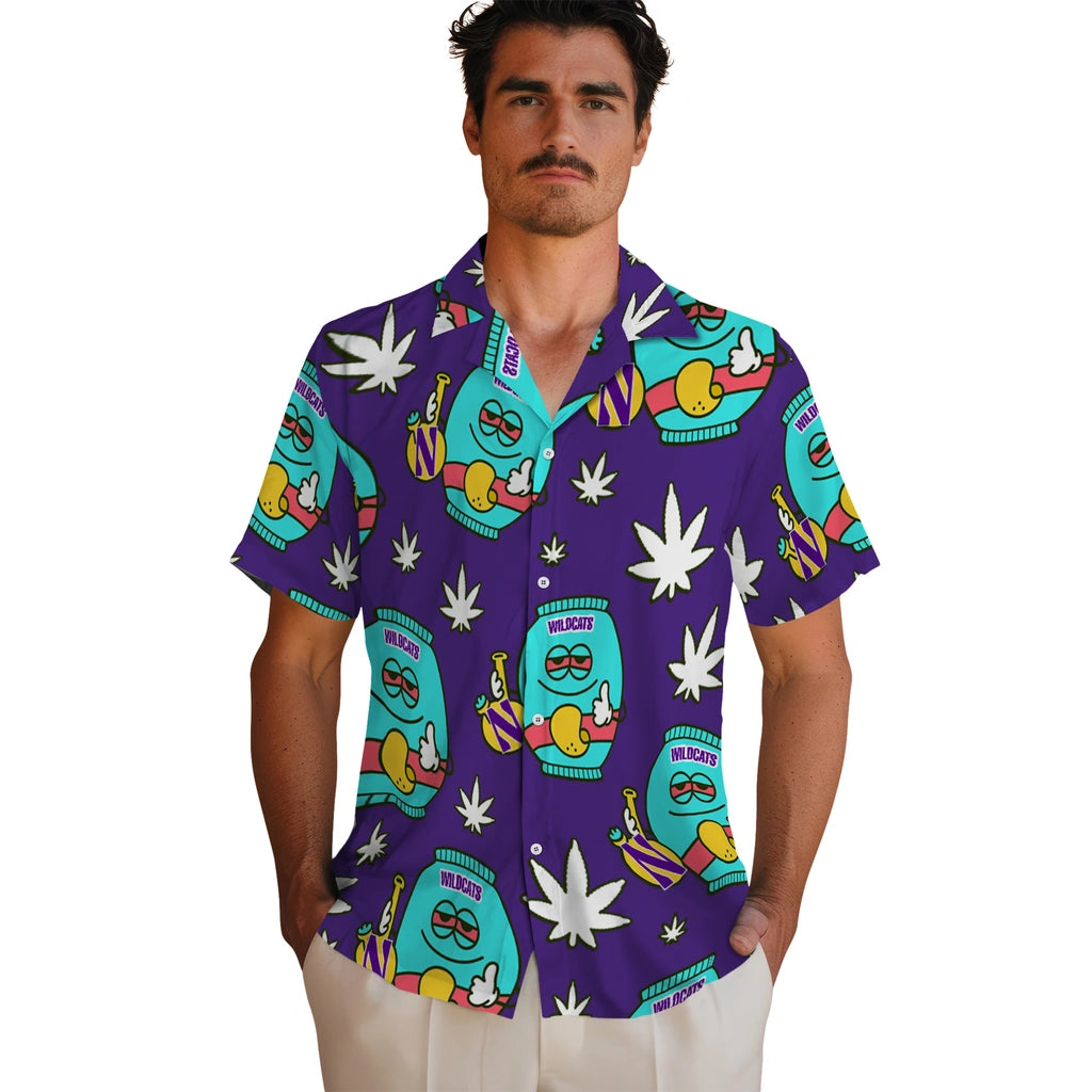 Northwestern Wildcats Hawaiian Shirt - Chill Vibe | Hula Hawaiian Shirts