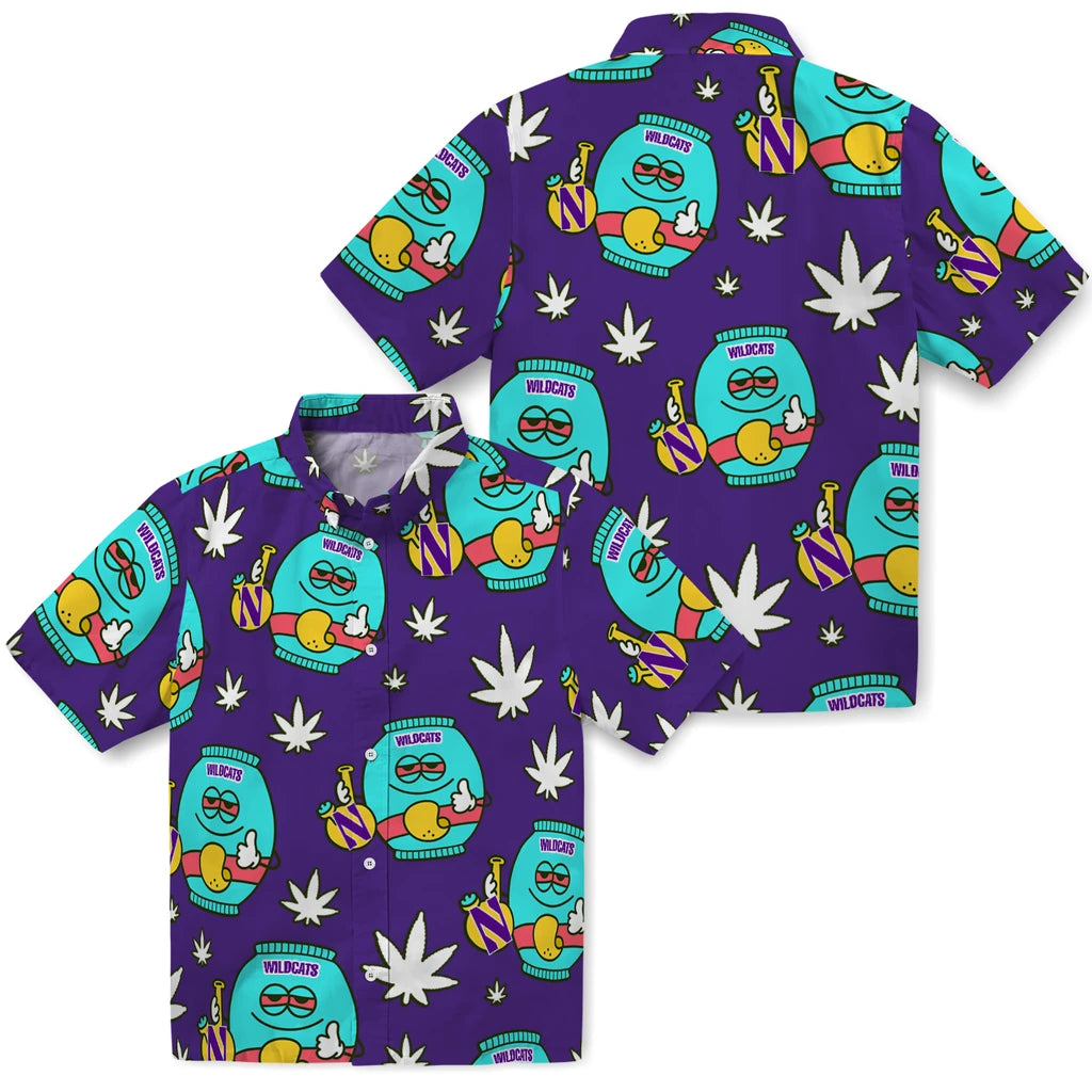 Northwestern Wildcats Hawaiian Shirt - Chill Vibe | Hula Hawaiian Shirts