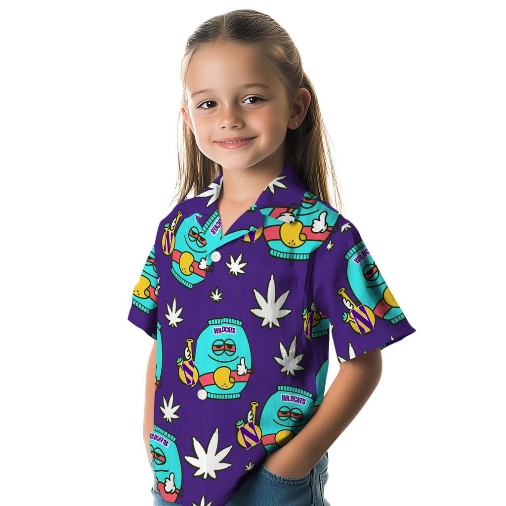 Northwestern Wildcats Hawaiian Shirt - Chill Vibe | Hula Hawaiian Shirts