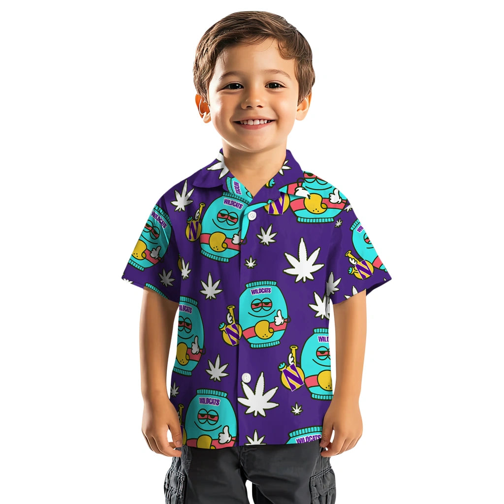 Northwestern Wildcats Hawaiian Shirt - Chill Vibe | Hula Hawaiian Shirts