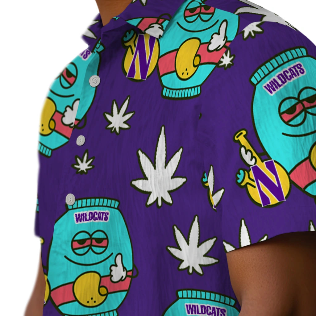 Northwestern Wildcats Hawaiian Shirt - Chill Vibe | Hula Hawaiian Shirts
